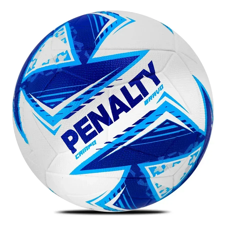 Bola de Futebol De Campo Penalty Bravo Xxv Branco e Azul Ultra Fusion
