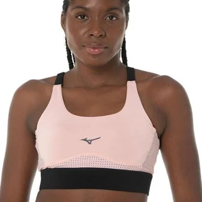 Top de Corrida Feminino Mizuno High P Rosa