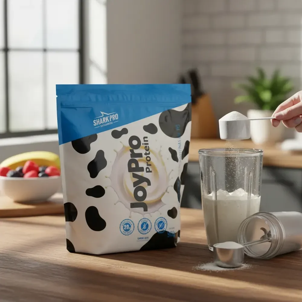 Whey Refil Joypro Shark Pro Proteína Soro Leite 900g Leite