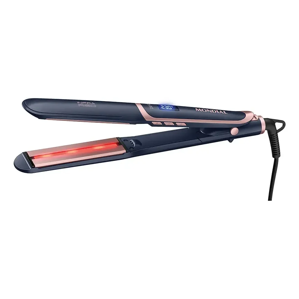 Prancha Alisadora Infrared, Mondial, 55w - P-01-ir Azul/golden Rose 127/220v
