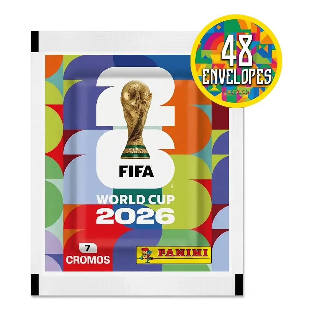 Kit 336 Figurinhas Do Álbum Copa Do Mundo 2026- 48 Envelopes