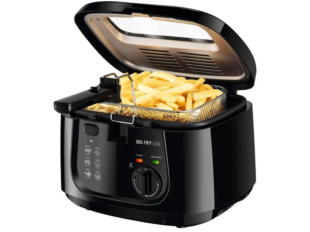 Fritadeira Elétrica com Óleo Mondial Big Fry FT-07 - 110V - AliExpress 6