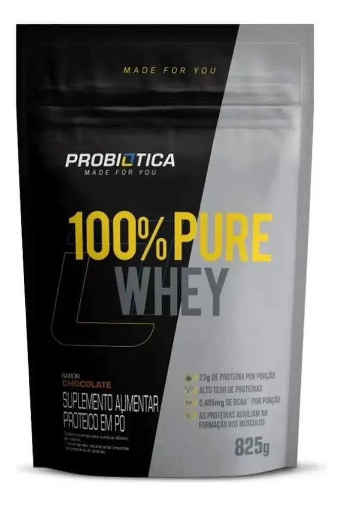 Suplemento en pó Probiótica 100% Pure Whey Probiótica Proteínas de Whey Protein sabor chocolate x 825g