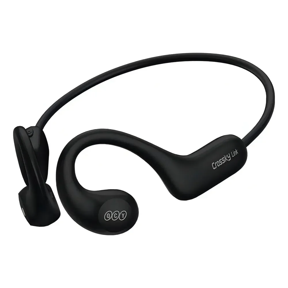 Fone Qcy Crossky T22 Open Ear Bluetooth 5.3 Esportivo Ipx6 Cor Preto