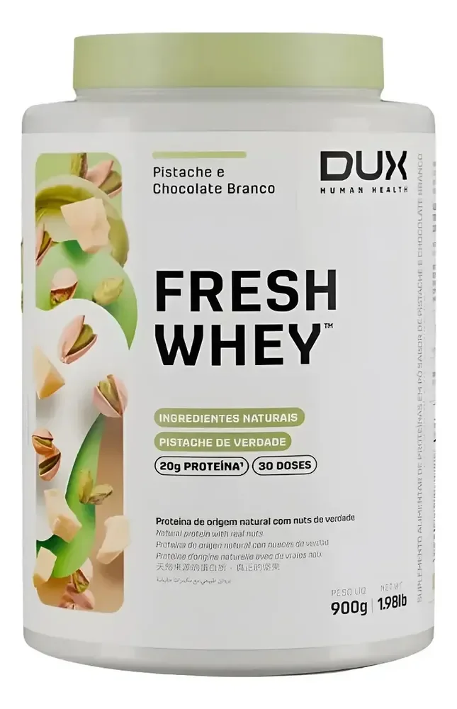 Dux Nutrition Freshwhey Carboidratos Fresh Whey Pistache Pistache E Chocolate Branco