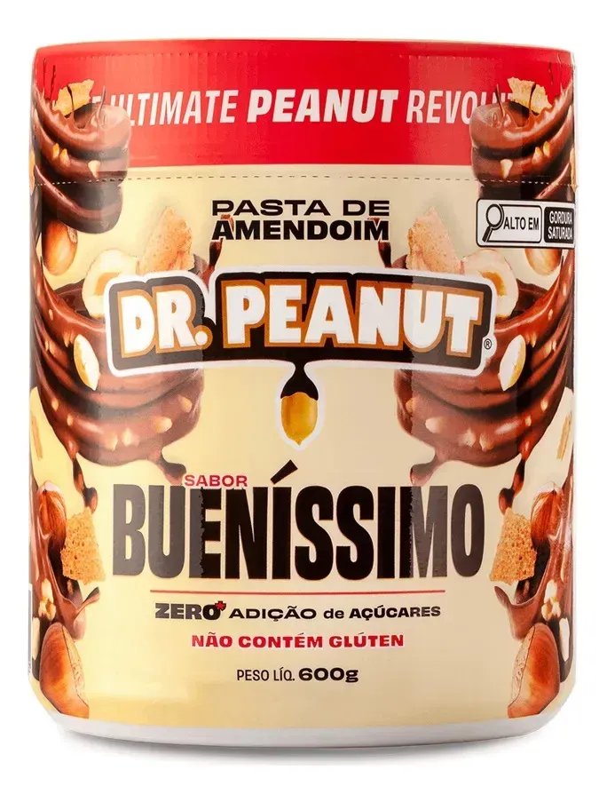 Suplemento em pasta Dr. Peanut Melhor Pasta de Amendoim amentoim cremosa sabor Bueníssimo x 600g