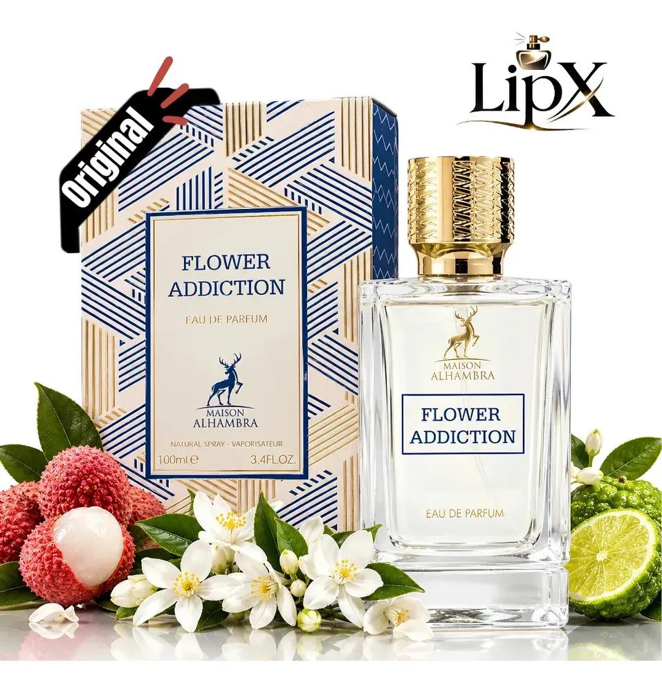 Perfume Arabe Flower Addiction Branco Feminino Edp 100ml Original Com Nf