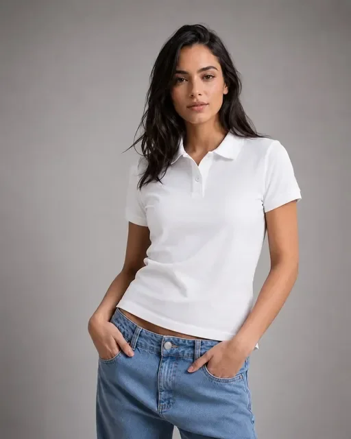 Camisa Gola Polo Feminina Básica Algodão Social Uniforme