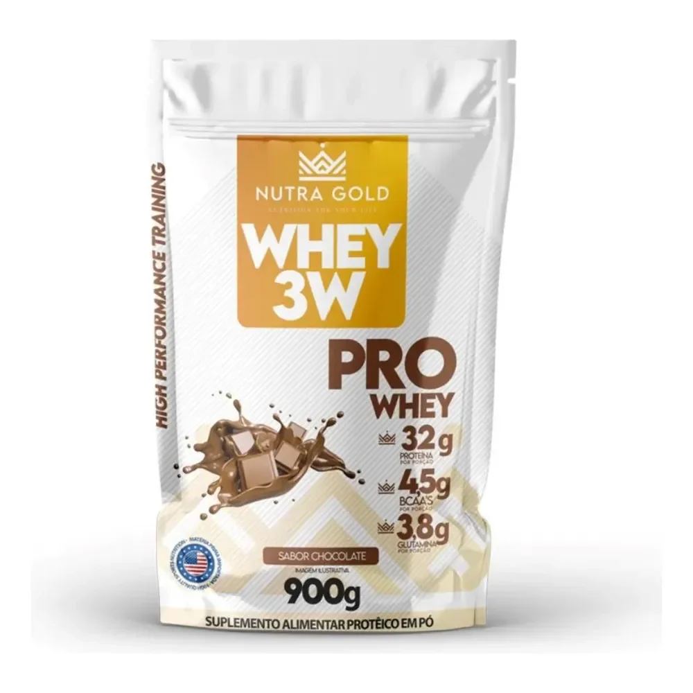 Whey Isolado Hidrolisado Chocolate 900g - Nutra Gold Chocolate