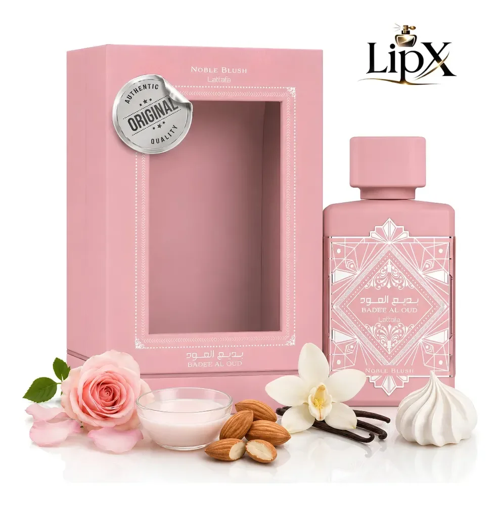Perfume Arabe Badee Al Oud Noble Blush Lattafa Feminino Edp
