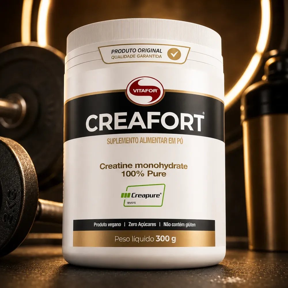 Creatina Creapure Creafort Vitafor Monohidratada 300g Pote Without Flavor