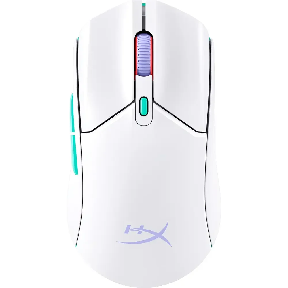 Mouse Gamer Hyperx Pulsefire Haste 2 Core Sem Fio, Óptico, Leve E Com Bateria De Longa Duração Branco