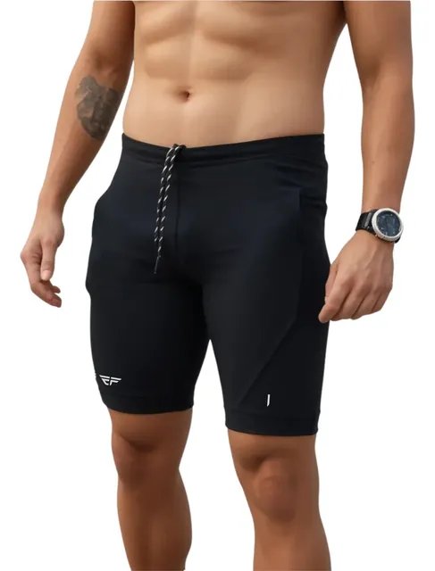 Bermuda De Compressão   Masculina Com Bolso Corrida