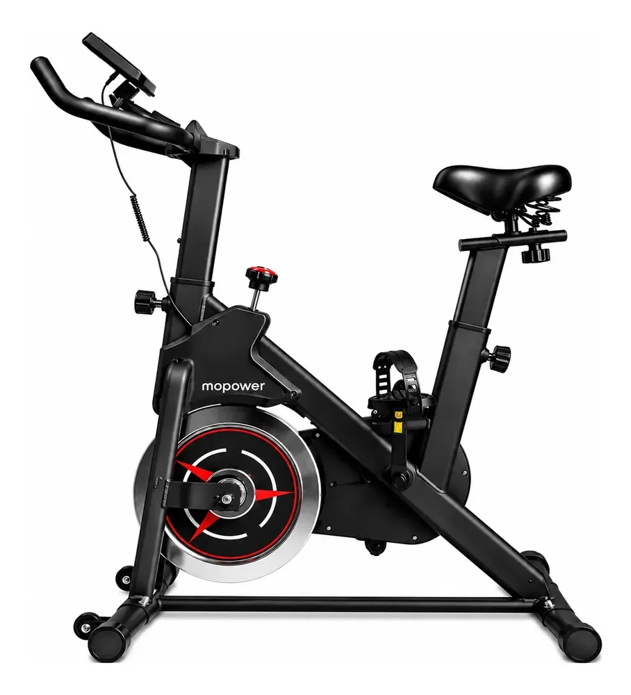 Bicicleta Spinning Ergométrica Fitness Mopower 19ba Vermelho 1.2v