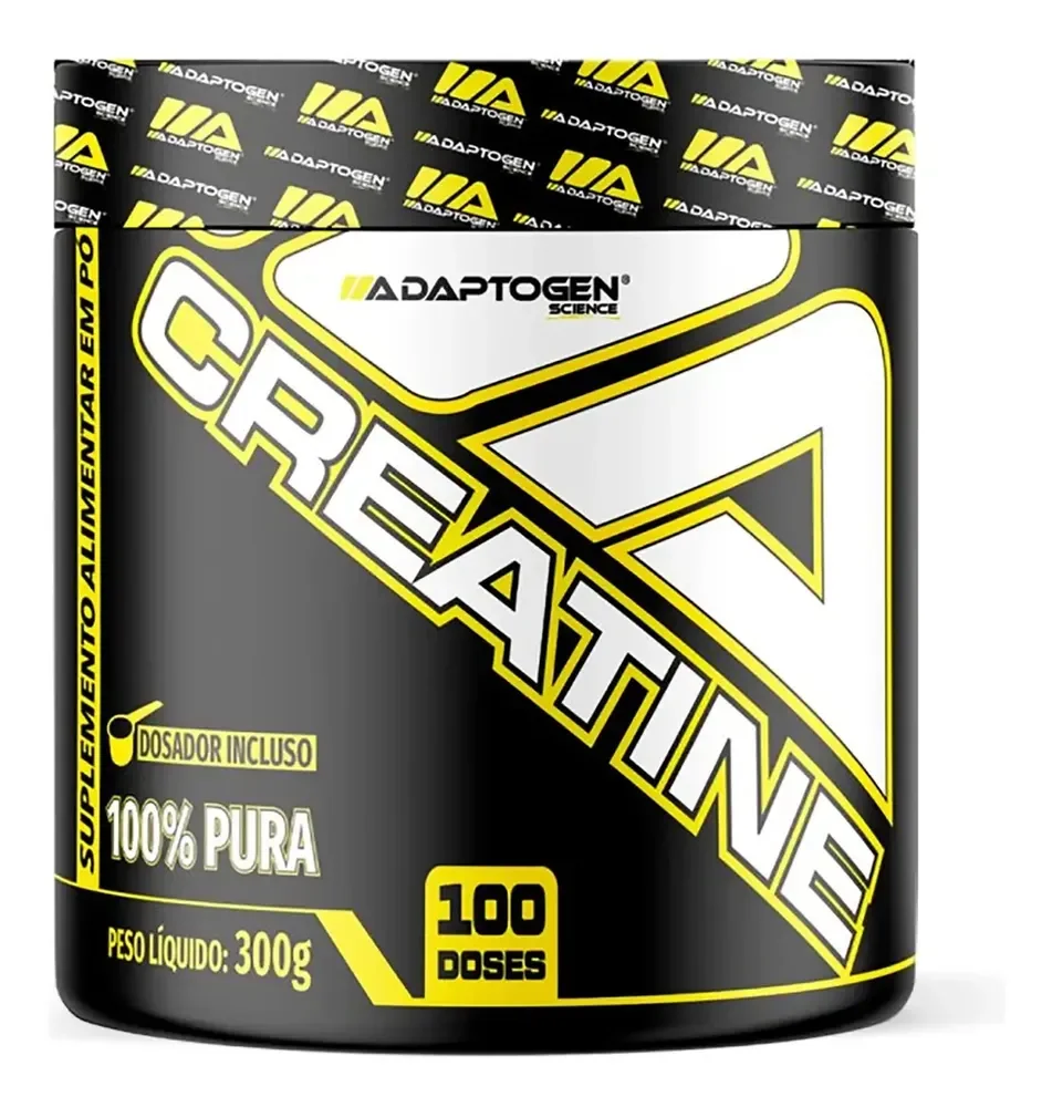 Creatina Platinum 300g Adaptogen Science - 100% Pura Sabor Sem sabor