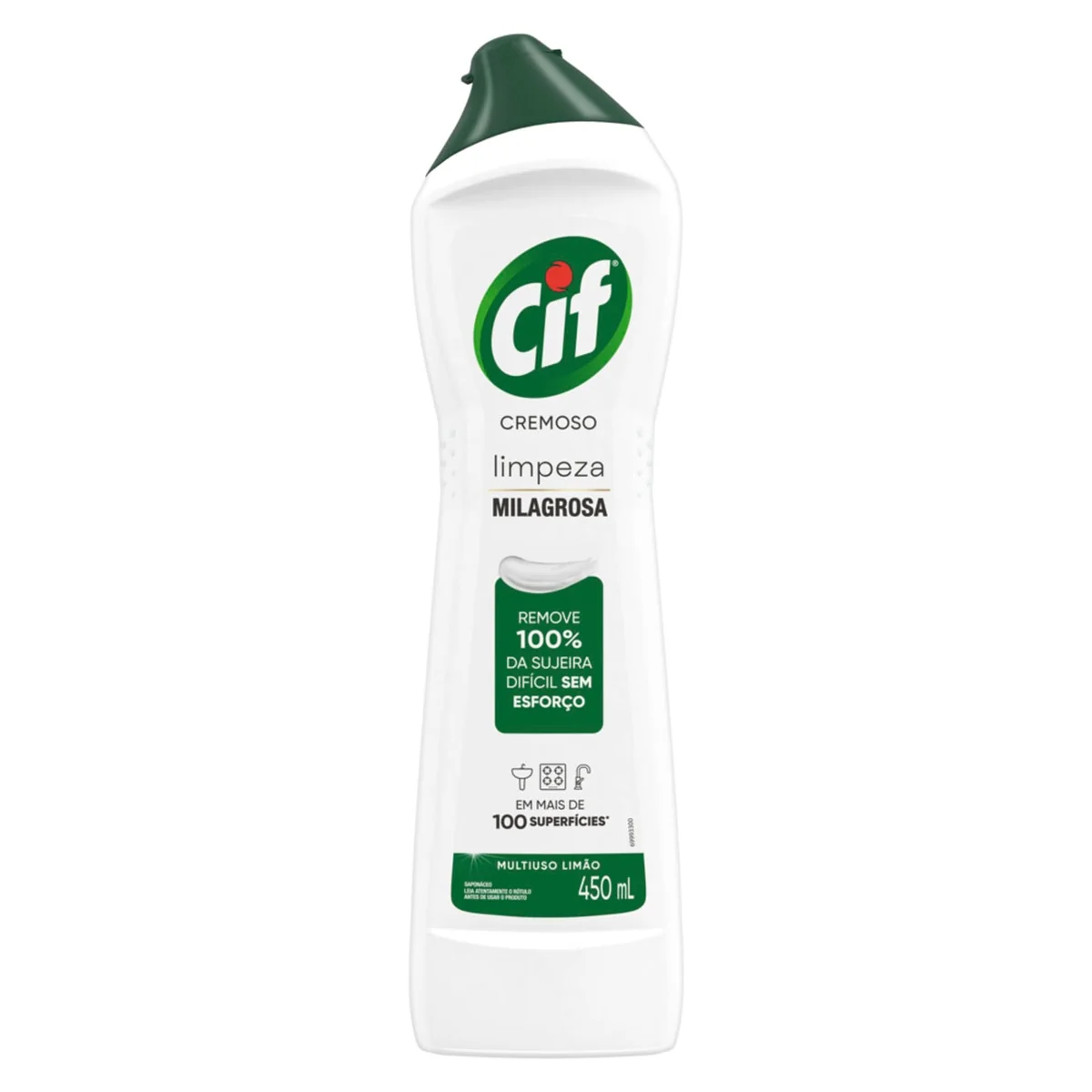 CIF Cremoso Limpreza Milagrosa Limão para casa 450ml