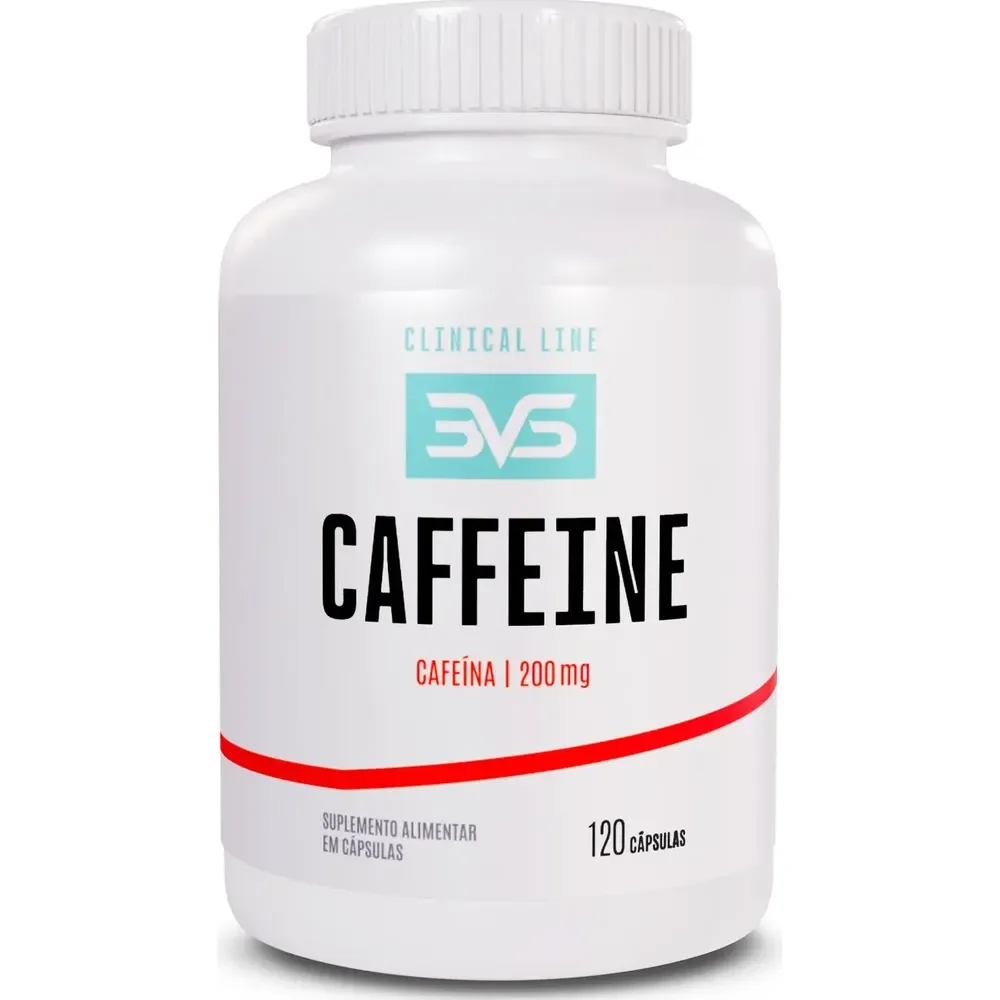 Cafeína 200mg - Fórmula Com Máxima Concentração E Pureza - 120 Cápsulas Sem Sabor