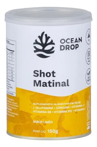 Mineral/Vitamina Ocean DROP SHOT Matinal em pó sabor Limão x 150g