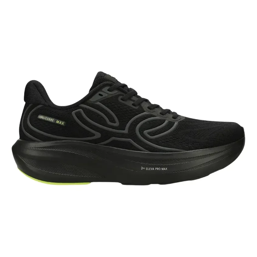 Tênis Olympikus Unissex Corre Max - Original Preto/preto Logo Olympikus 42 Br