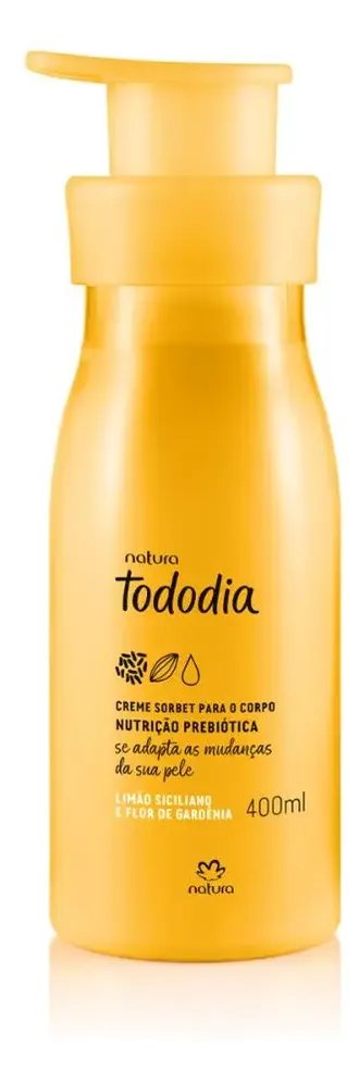 Creme nutritivo do corpo Natura Tododia Limão siciliano e Gardenia Flor 400 ml