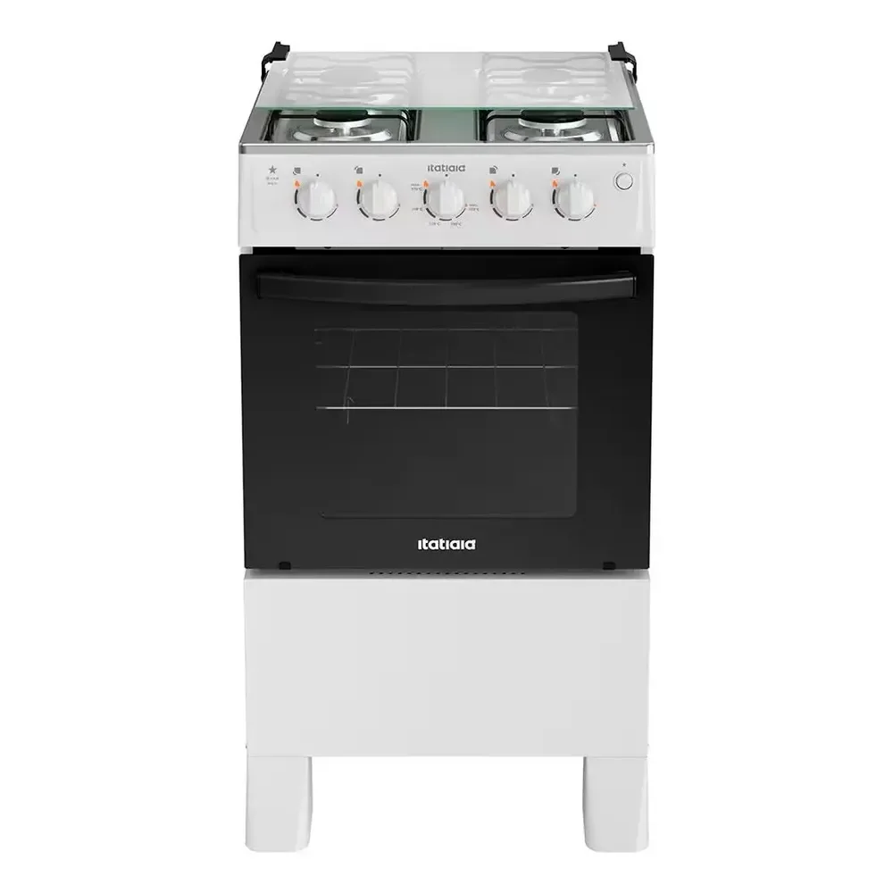 Fogão Itatiaia 4 Bocas Star New Inox Acendimento Automático Branco Bivolt