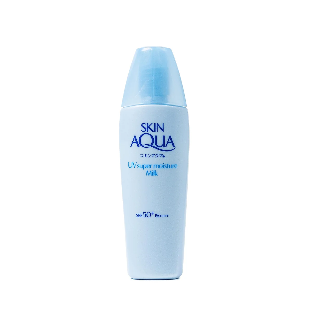 SKIN AQUA® Super Moisture Milk 40g - Protetor Solar Facial sem cor FPS50 com Ácido Hialurônico e Textura Leve