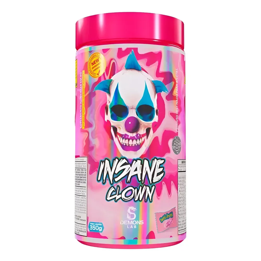 Pre Treino Demons Lab - Insane Clown - 350g- 60 Doses Tutti Frutti