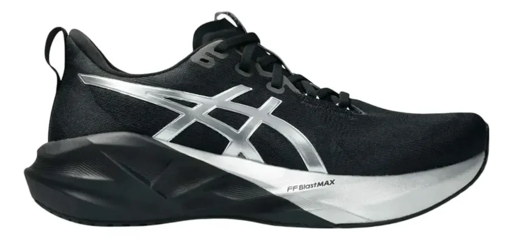 Tênis Asics Novablast 5 Platinum Masculino Preto Liso 42 Br