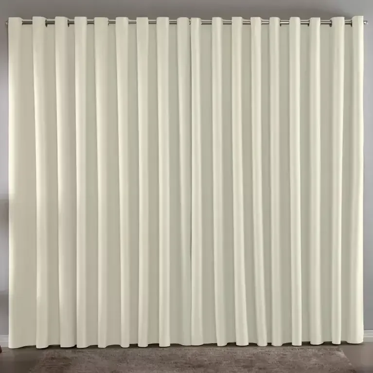 Cortina Blackout Em Tecido 3,00x2,80 Corta Luz Cor Palha