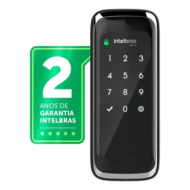 Fechadura Digital De Sobrepor Intelbras Fr 101 Preto