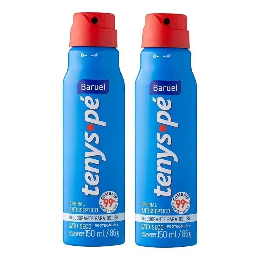 Kit C/ 2 Tenys Pé Spray Baruel Original - 150ml/92g Promoção