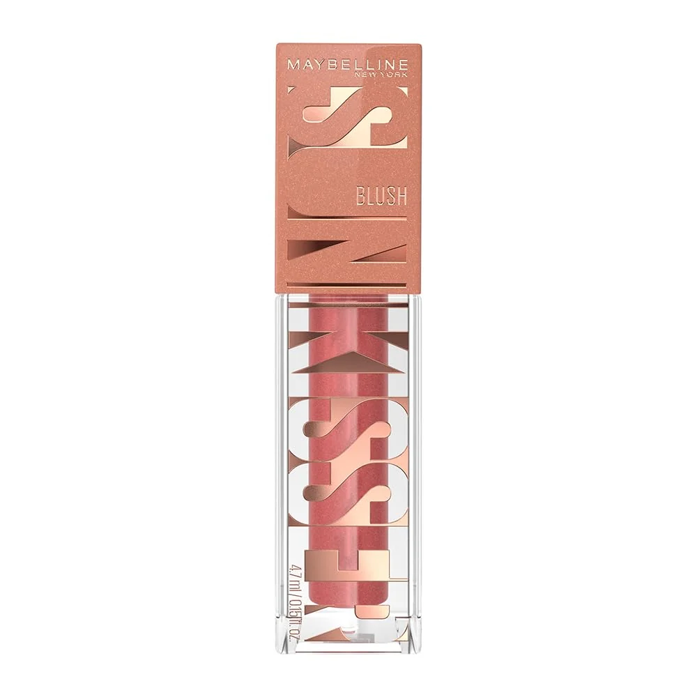 Maybelline NY Sunkisser Blush Líquido Multifuncional com Vitamina E, Efeito Glow Natural, Fácil Aplicação, Longa Duração de até 12h, Resistente ao Suor, Cor City Sizzle, 4,7ml