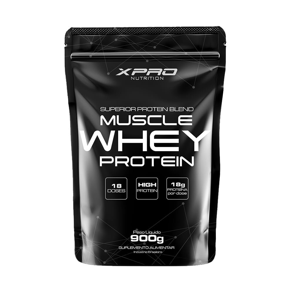 Whey Protein Muscle Whey 900g - XPRO Nutrition (Morango)