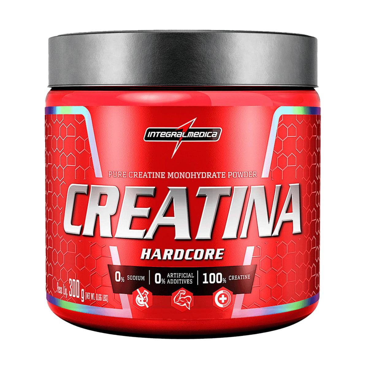 Integralmedica Creatina em Pó Hardcore 100% Pura e Monohidratada 300g