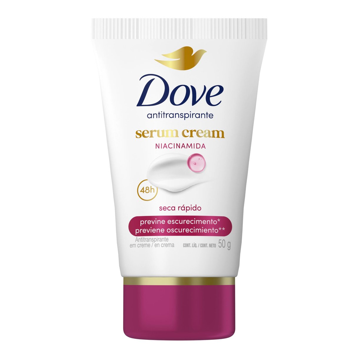 Dove Desodorante Antitranspirante em Creme Previne Escurecimento 50 G