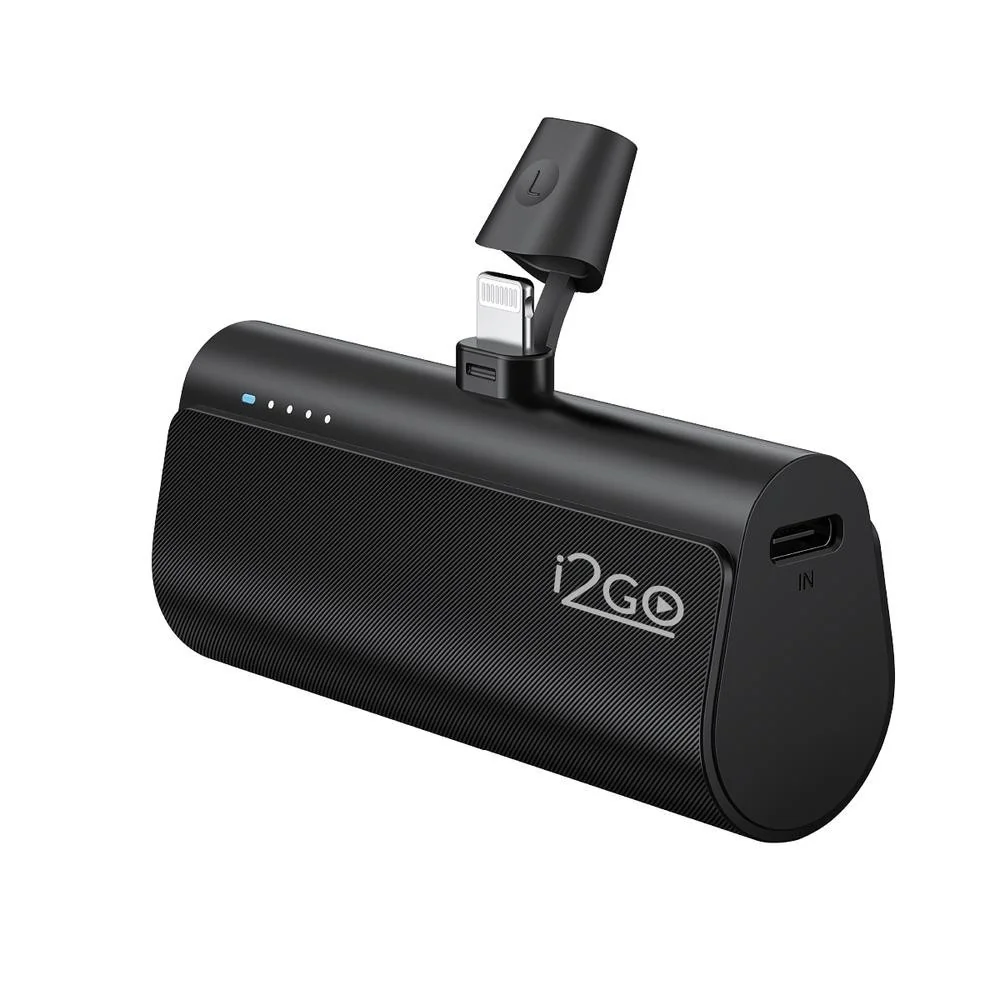Carregador Portatil Power Bank Pocket i2GO 5000mAh Lightning iPhone 5 até 14 Sem Fio Rápido e Leve