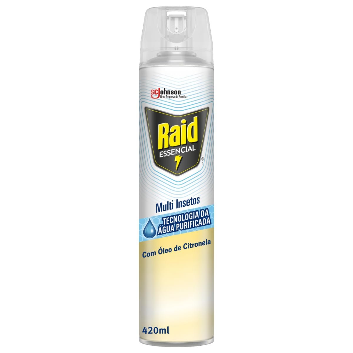 Raid Inseticida Aerosol Multi Insetos Citronela Mata Mosquito, 420ml