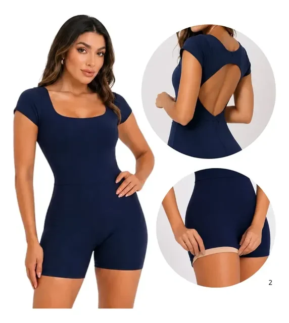 Macaquinho Fitness Feminino Suplex Zero Transparencia