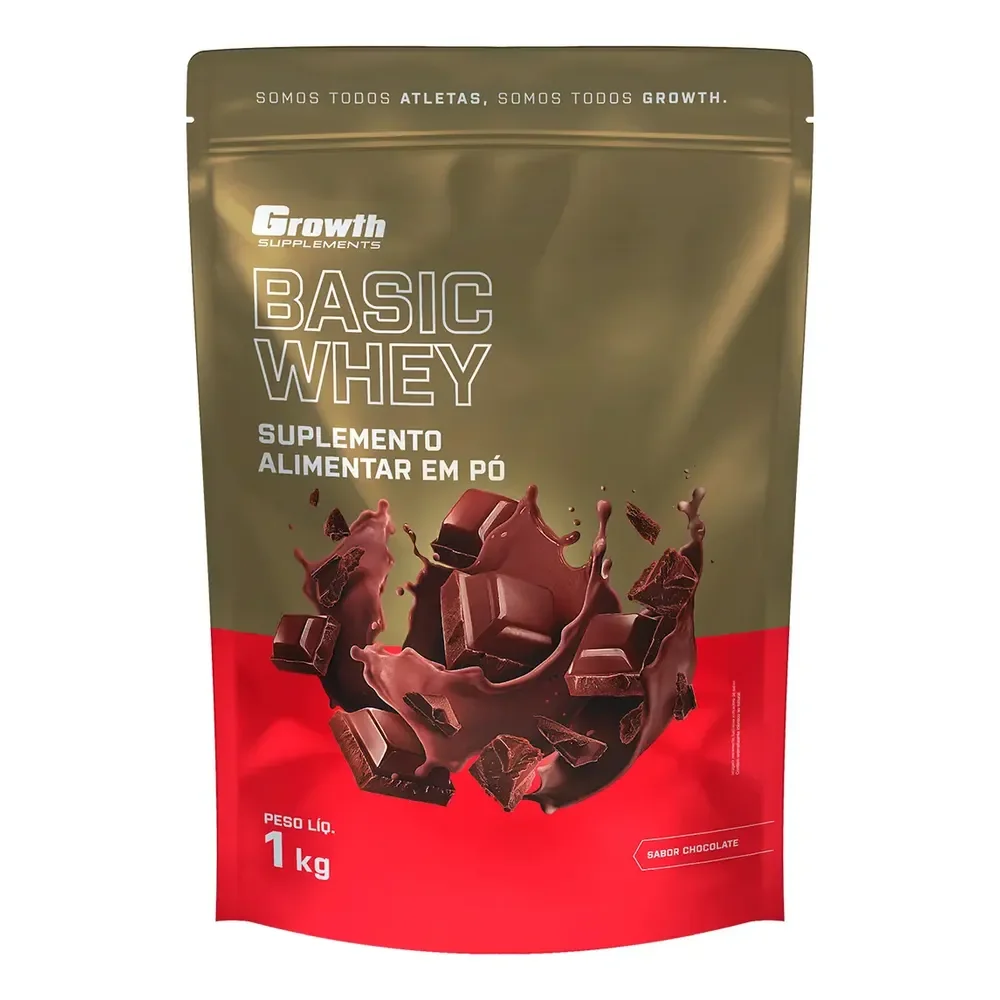 Growth Supplements Proteínas Basic Whey Pó Chocolate