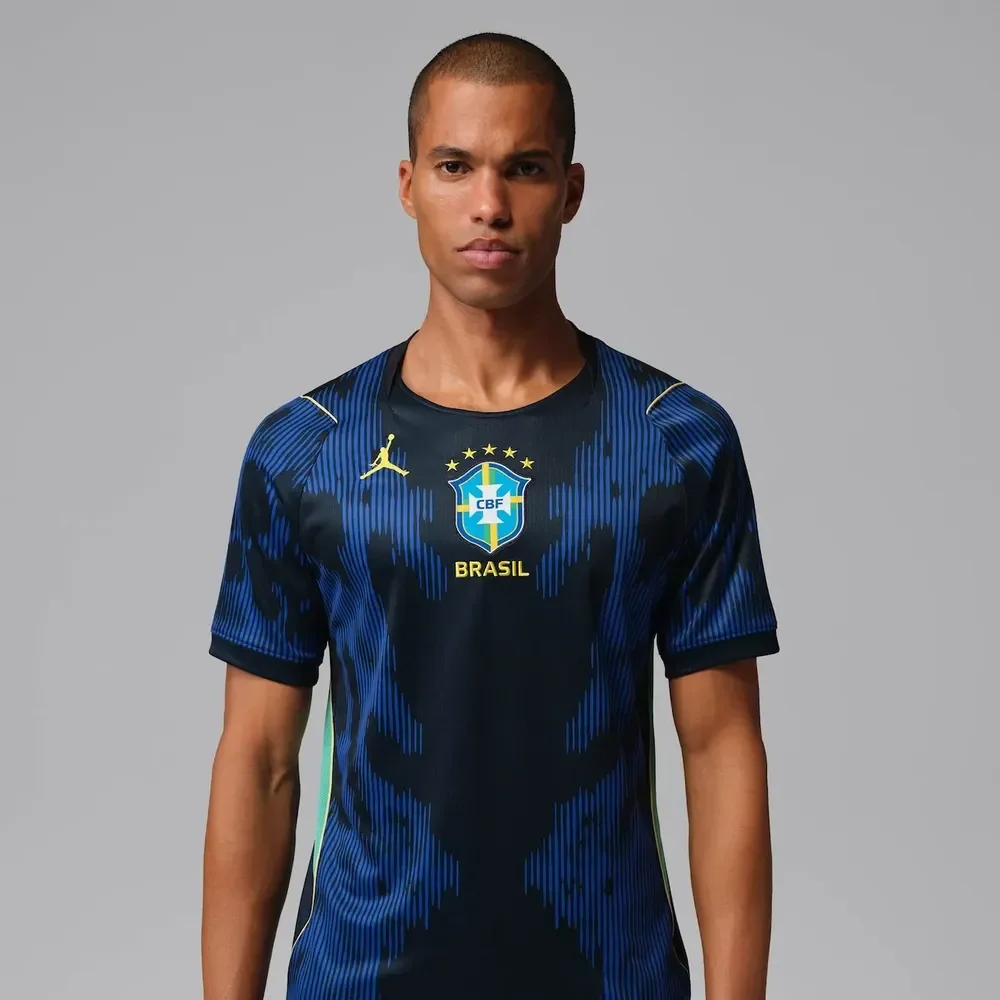 Camisa Brasil Jordan Ii 2026/27 Torcedor Pro Masculina Azul G