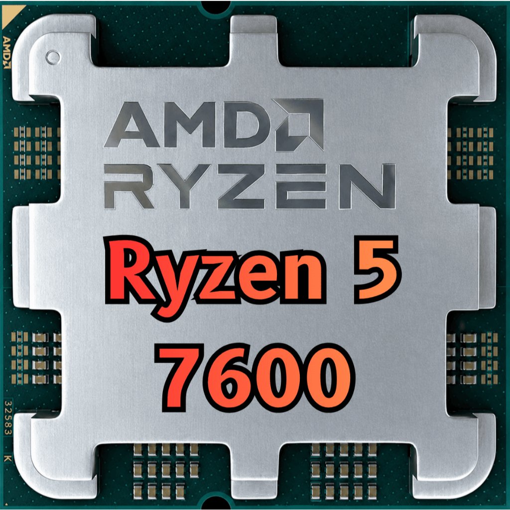Processador AMD Ryzen 5 7600, 3.8GHz (5.1GHz Max Turbo), Cache 38MB, 6 Núcleos, 12 Threads, AM5, Com Vídeo Integrado