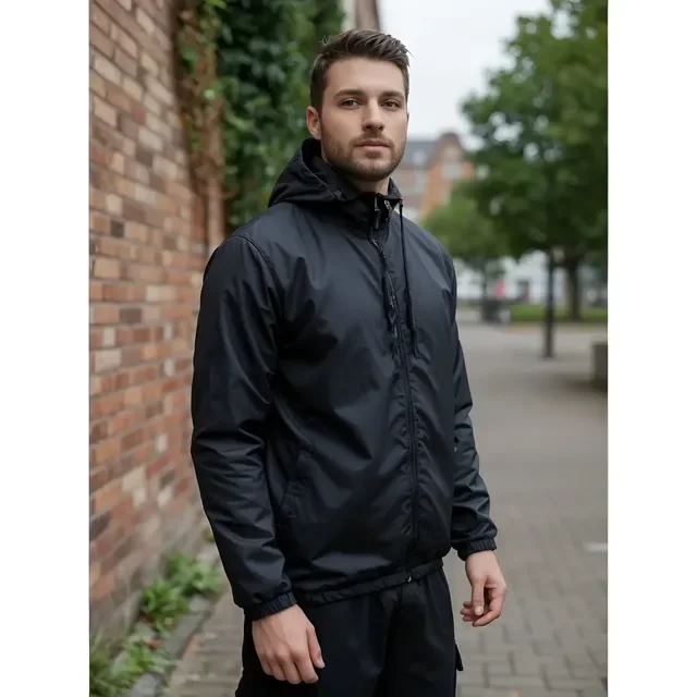 Jaqueta Corta Vento Masculina Ultra Leve 2 Bolsos