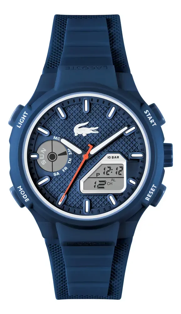 Relógio Lacoste Lc33 Masculino Borracha Azul 2011370