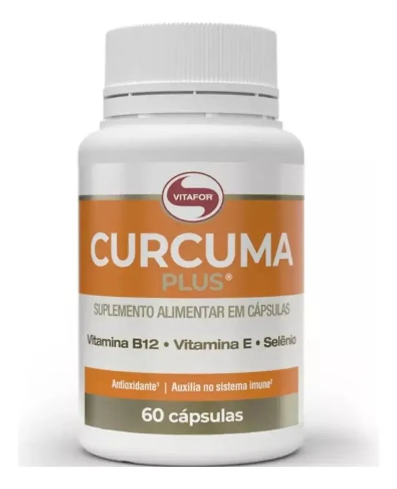 Curcuma Plus Suplemento Alimentar 60 Cápsulas Vitafor