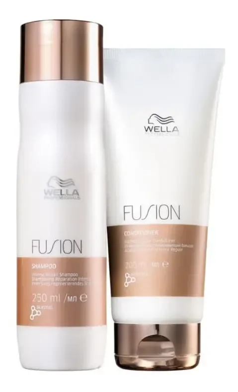Kit Wella Fusion Shampoo 250ml + Condicionador 200ml