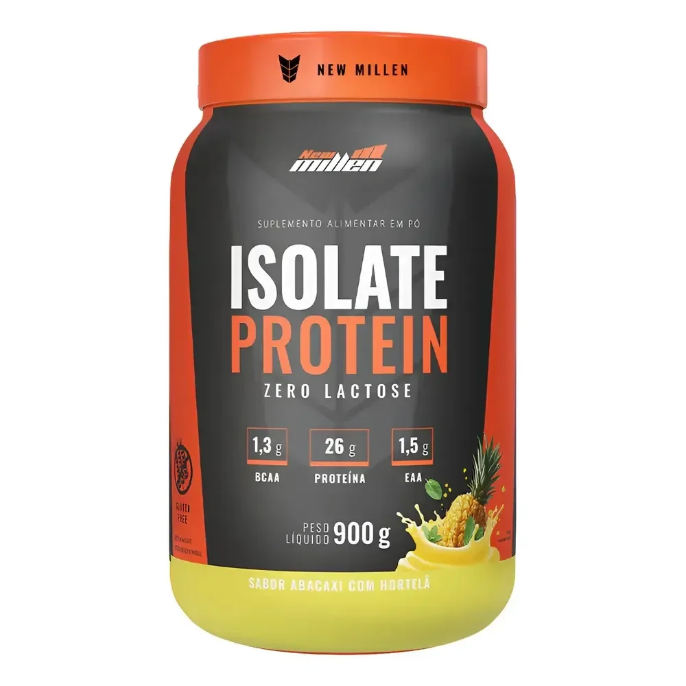 Isolate Protein 900g - New Millen Sabor Abacaxi Com Hortelã