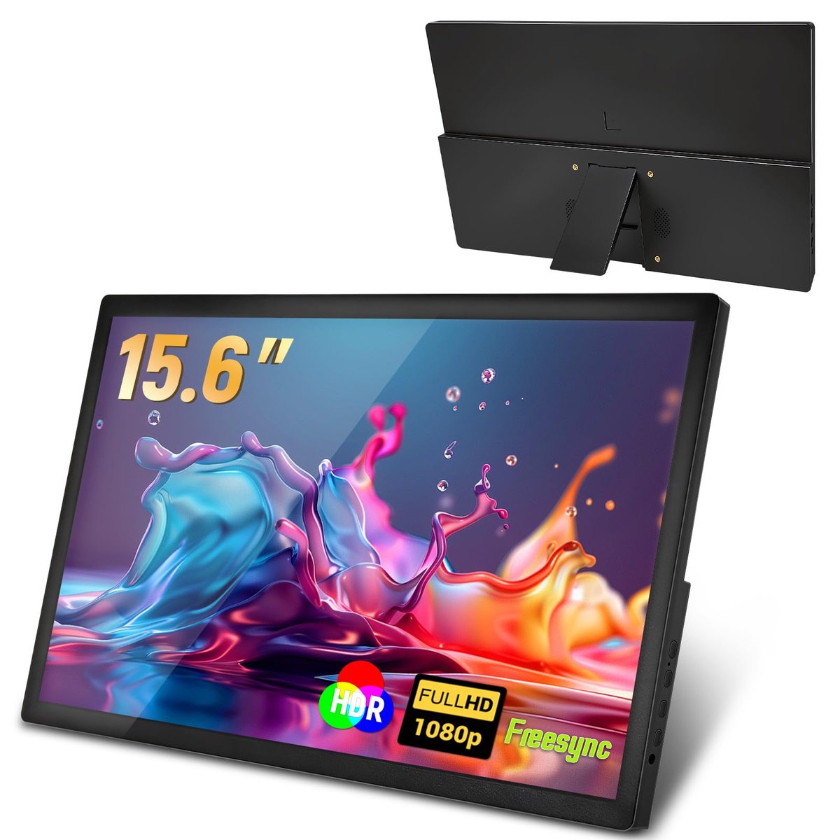Monitor Portatil para Notebook 15.6" FHD IPS Ultra Fino 1080P