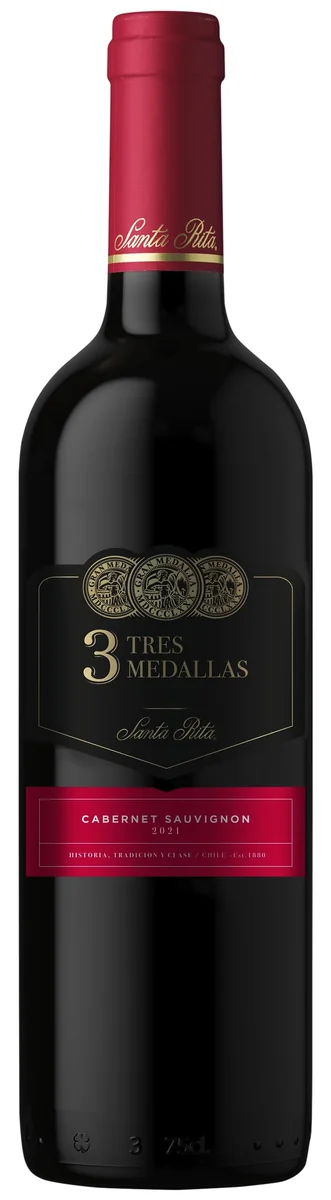 VINHO 3 MEDALLAS CABERNET SAUVIGNON 750ml