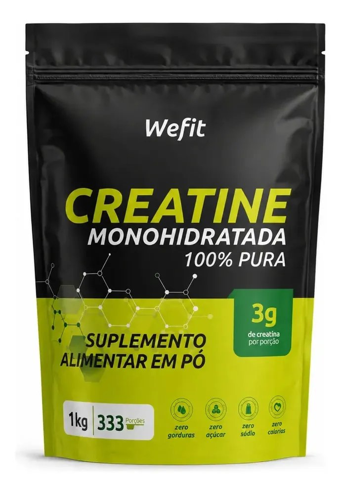 Creatina Monohidratada Pura 1kg Wefit Unidade Sem sabor