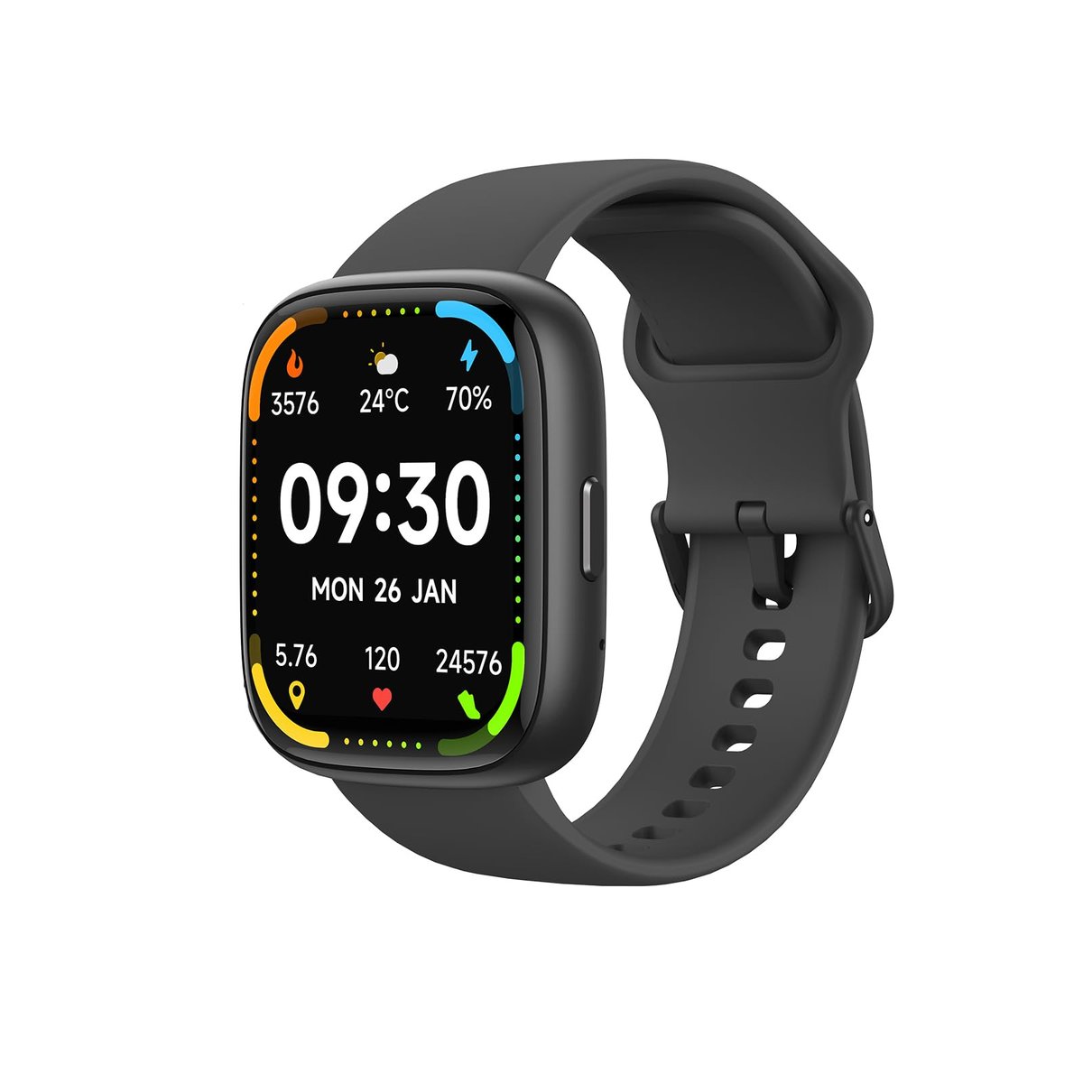 Bettdow SmartWatch, relogio smartwatch com Ecrã tátil e Alexa, à prova d'água IP68, relogio feminino e masculino, com 100+ modo esportivo e recebimento de notificações(preto)